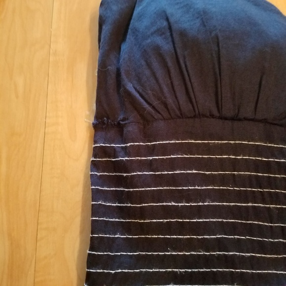 Vintage-inspired Summer halter dress- Navy - Picture 7 of 7